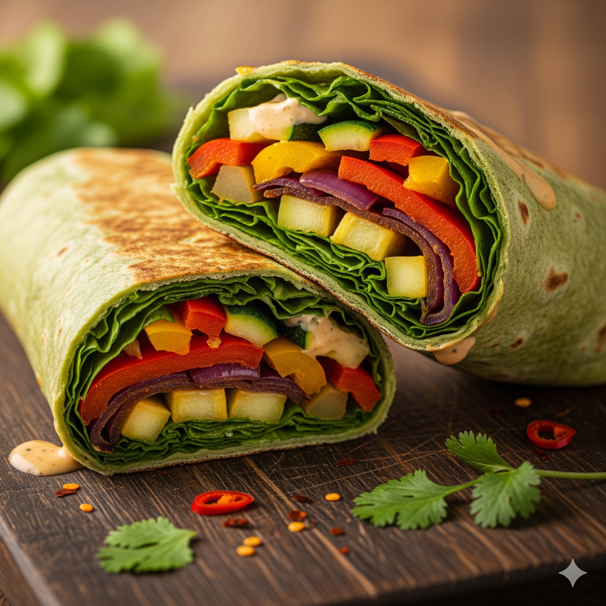 Spiced Veggie Wrap